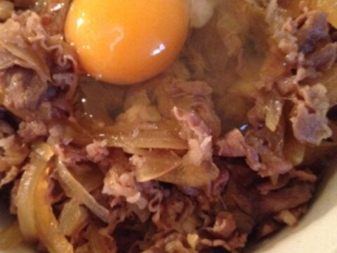 我が家の牛丼